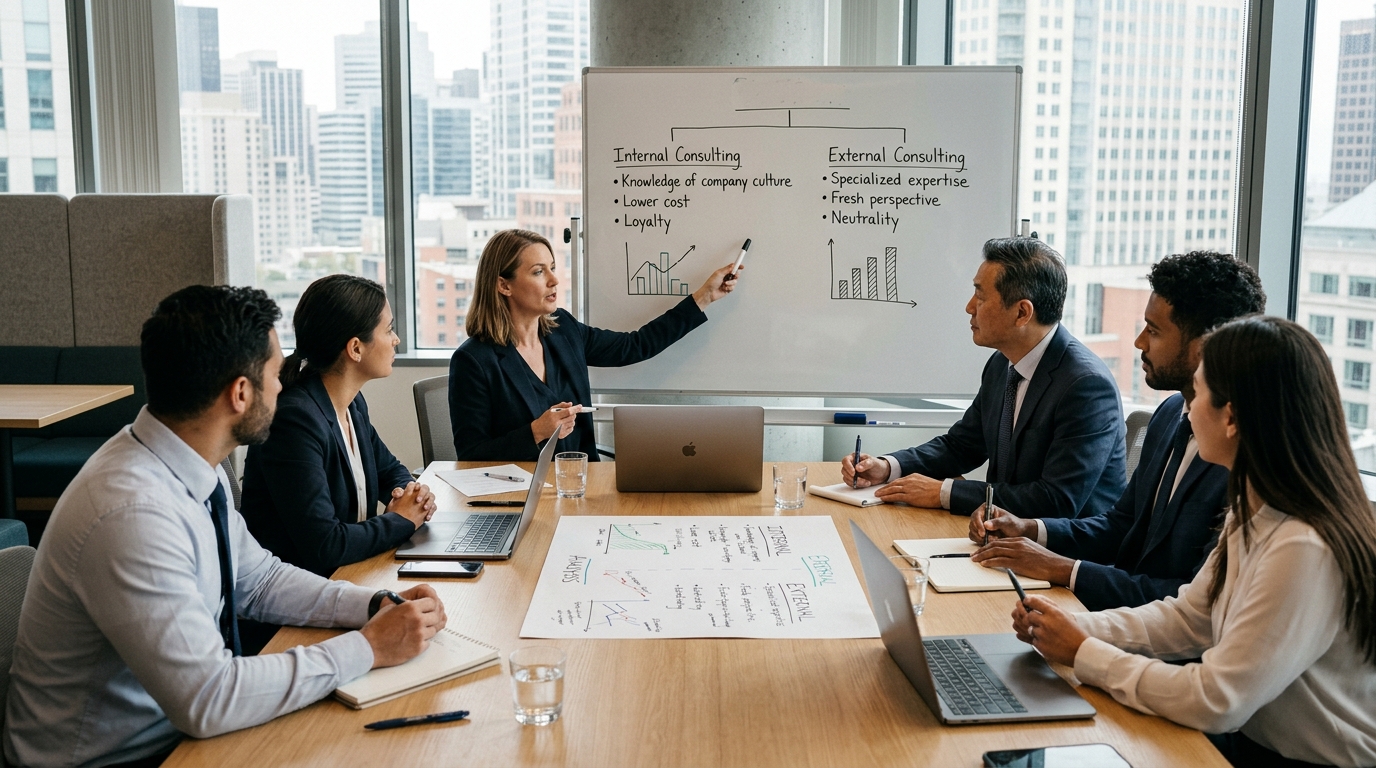 Consultants internes ou externes : quel modèle choisir pour votre entreprise ?